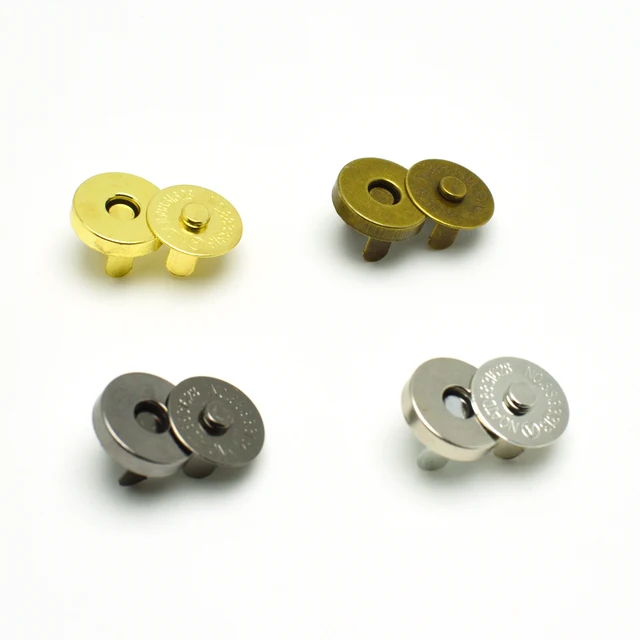 5pcs Magnetic Snap Fasteners Clasps Ons Handbag Purse Wallet 5pcs Magnetic Snap Fasteners Clasps Ons Handbag Purse Wallet Craft Bags Parts Accessories 14mm