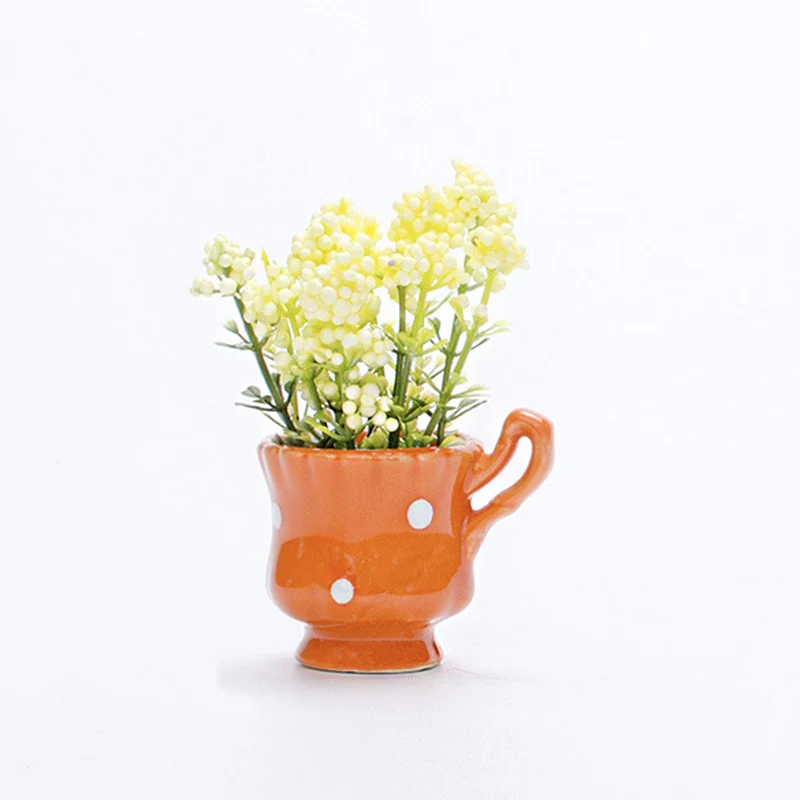Горячая 1 шт Имитация искусственного цветка мини Популярные творческие зеленые растения украшения дома
