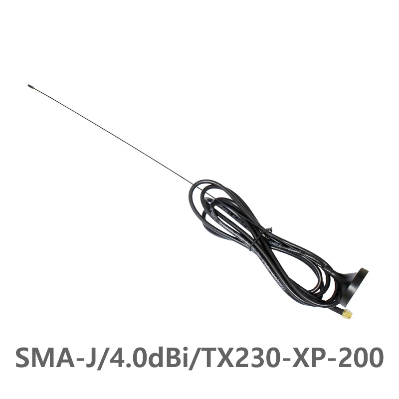 

2Pcs TX230-XP-200 High Gain 230MHz Wifi vhf Antenna 2m Extension Cable SMA Male Magnet Base Sucker Antennas for Communications