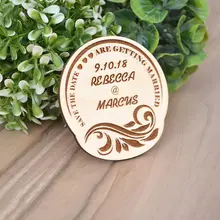 Сохранить дату магниты деревенский-Пользовательские сохранить дату магниты-деревянные магниты-магниты на холодильник