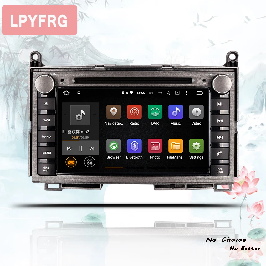 

2DIN Octa core 4+64G Android 9.0 RAM 4G Fit TOYOTA Venza 2008 -2018 Car DVD Player Navigation GPS Bluetooth Radio In dash