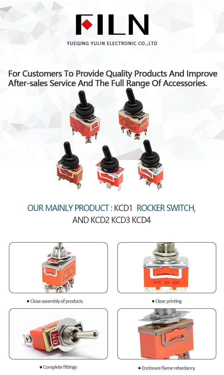 15A 250V ВКЛ.-ВЫКЛ. Вкл.-ВЫКЛ.-ВКЛ. SPST SPDT DPDT рокер питания тумблер Водонепроницаемый Колпачок