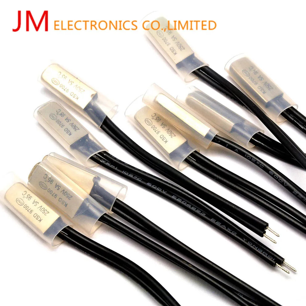 5//10Pcs KSD9700 5A 250V Degrees Celsius Thermostat Control Temperature Switch