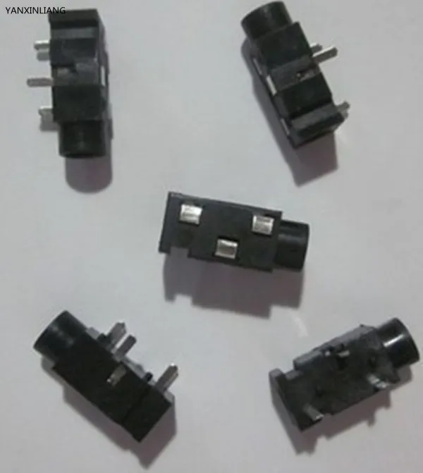 

10PCS 3.5mm Female Audio Connector 3 Pin DIP Headphone Jack Socket PJ-320
