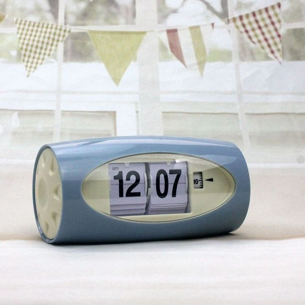 Auto Flip Clock Table Alarm Clock Kids Retro Classic Watch Home Bedroom Decor Desk Clock Digital Table Clock