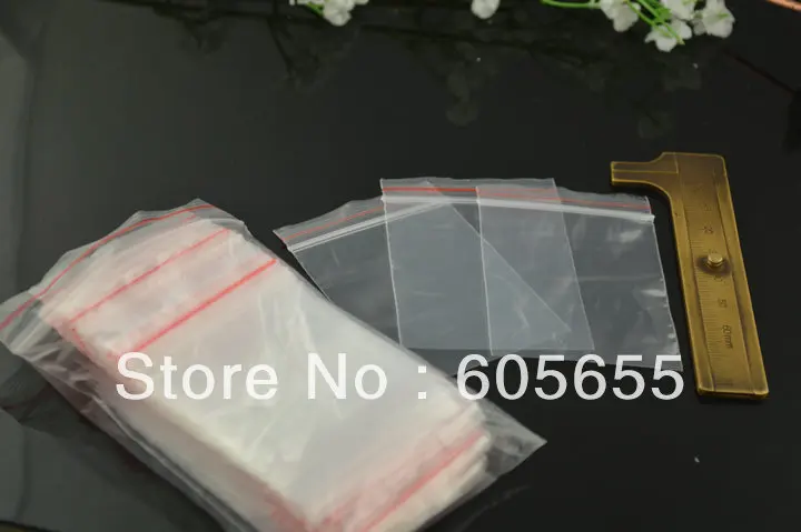 

Plastic ZIP Lock Bags 5X7cm Jewelry Clear ZIP Prouches 10 bags/Lot Free Shipping