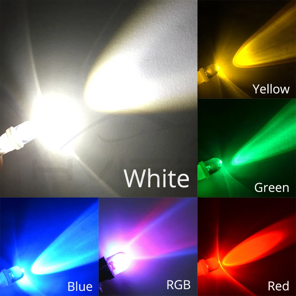 4X Белый, красный, синий, зеленый, желтый RGB 168 194 1 Smd Авто Клин светильник боковой приборной панели номерной знак купольная Лампа DC 12 В