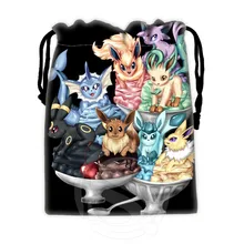 New arrive Custom Eevee #15 drawstring bags for mobile phone tablet PC packaging Gift Bags18X22cm SQ00729-@H0577