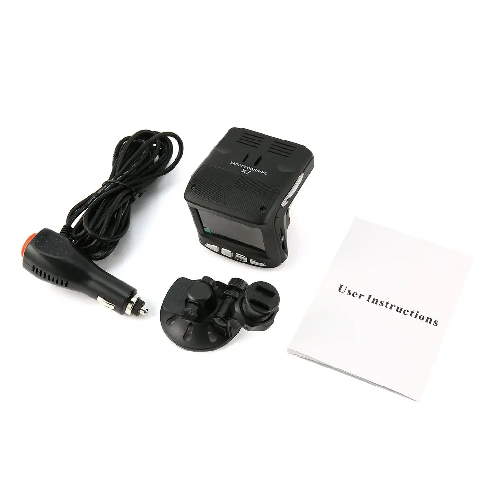 

360 Degree 2.4 Inch Screen HD 1080P Radar Detectors Video Recorder Recording Machine Camera Dash Cam Radar Speed Detector DVR