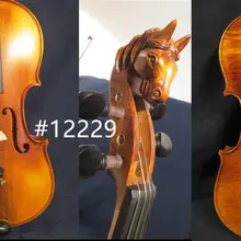 SStrad стиль резьба песня маэстро 3/4 скрипка, голова лошади один кусок назад#12229