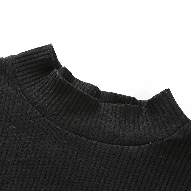 Пикантные черные сапоги сетчатые Топы Футболка женская летняя Уличная Хлопок укороченный топ Для женщин Лоскутная футболка с короткими