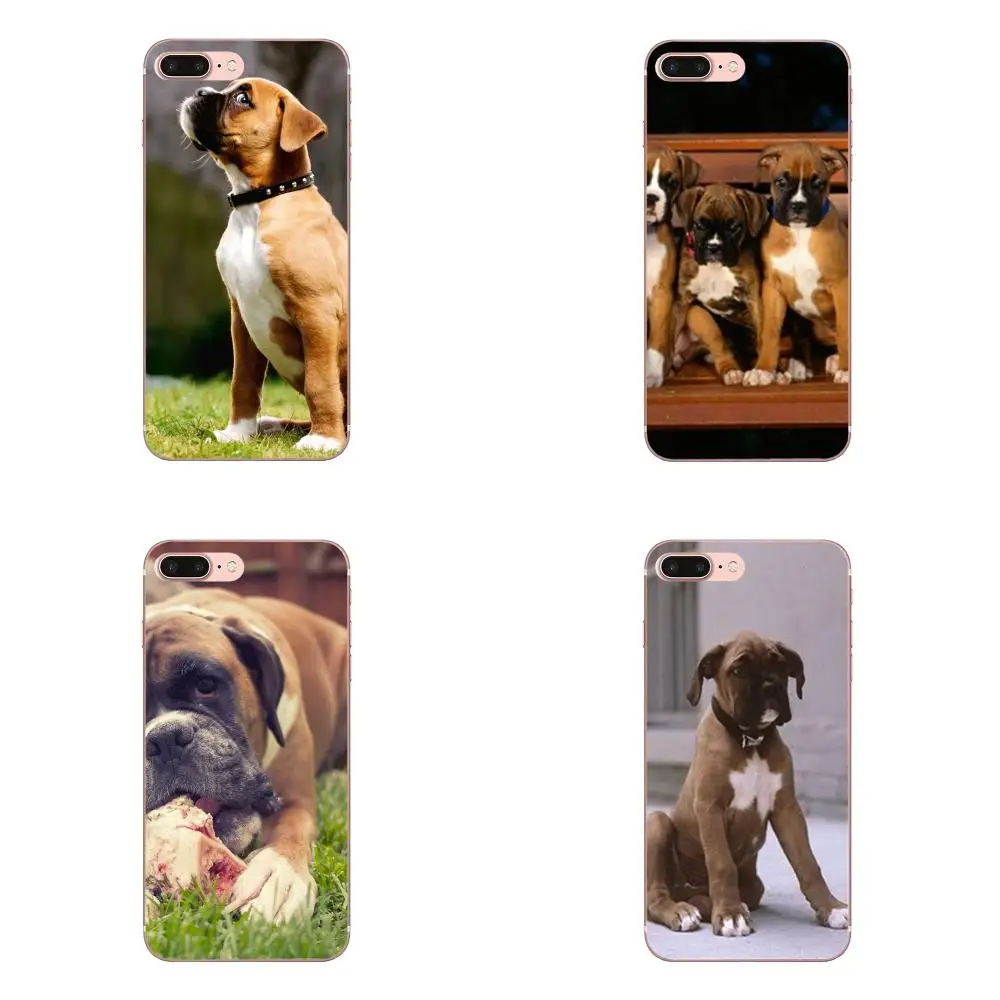 

For Huawei P7 P8 P9 P10 P20 P30 Lite Mini Plus Pro 2017 2018 2019 Personalized Mobile Phone Shell TPU Cool Boxer Dog