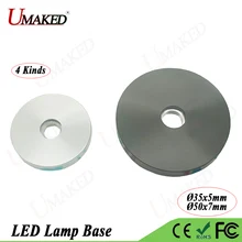 5 шт. светодиодный светильник базовый винт M10 Dia50x7mm M8 диаметр 35X5 мм светильник держатель шланг базовый чехол наборы DIY аксессуары Alumimun база для фары