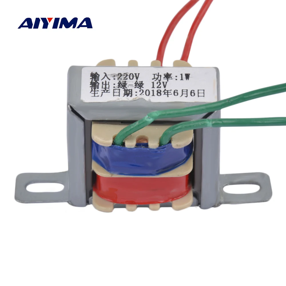 

AIYIMA 1W Transformer 0.1A AC220V To DC12V Generator EI28*12 2 Sets Independent Single Isolation Secondary Voltage Converter
