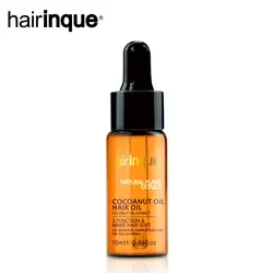 Hairinque Новые поступления натуральный органический Virgin кокосовое масло для ухода за волосами и защищает сухие поврежденные волосы ремонт