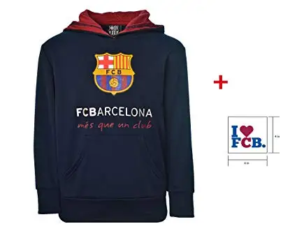 

Barcelona 2019 Hoodies Solid Logo Causal Sportswear with Hat Hooded Sweatshirt 2 Colors