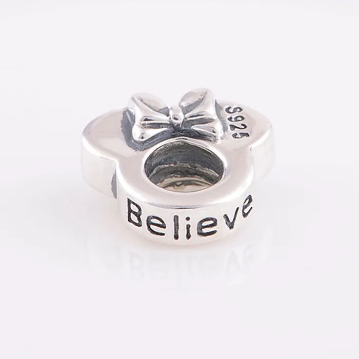 X236-(2)925 sterling silver beads charm fit for pandora charms bracelet DIY jewelry making
