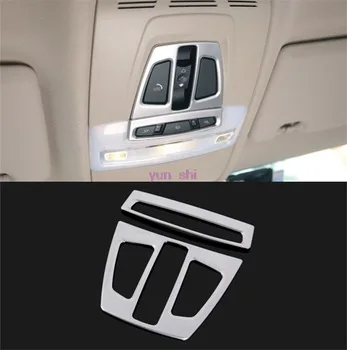 ABS chrome Car roof reading lamp roof light switch decoration sticker car-styling cover For BMW 1 2 3 4 series new X5 X6 2016 X1