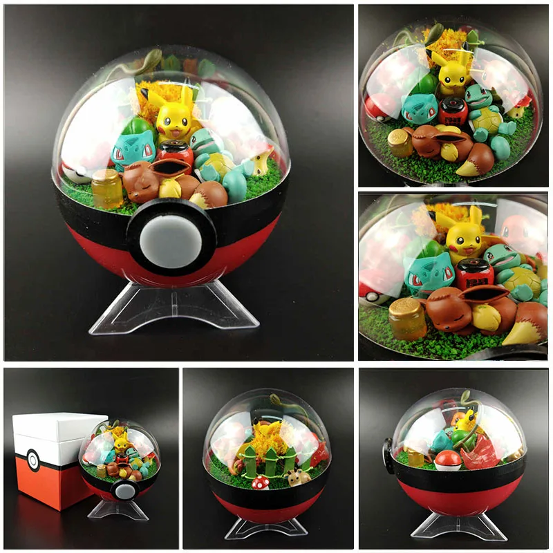 

Japanese Anime XY pokeball Eevee Squirtle pikachu Bulbasaur charizard Monster Action Figures Christmas Collection Pocket Toys