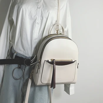 

Fashion 2019 New Contrast Backpack Girls' Small Bag Campus Students' Small Bag Girls' Backpack ins Super Fire Tide
