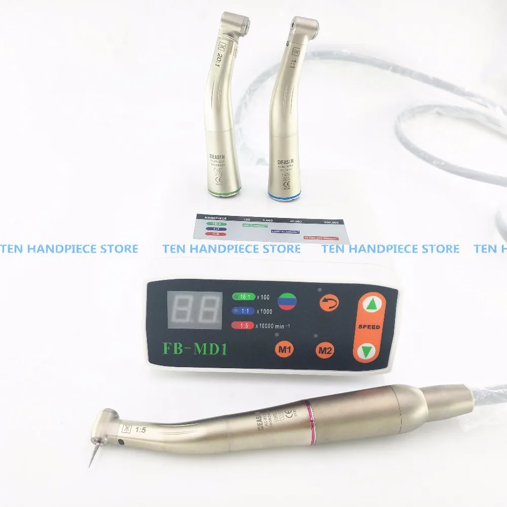 Стоматолог excellect комплект Электрический микромотор стоматологические очки Бесщеточный Мини микромотор с 1:1 1:5 20:1 светодиодный угловой наконечник