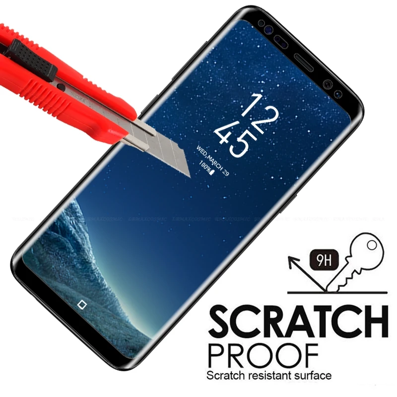 Fecoprior закаленное стекло для Samsung Galaxy S9/S9 Plus S9Plus защита экрана полное покрытие