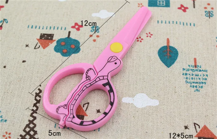 

1300pcs DIY Cute Kawaii Cartoon Plastic Safe Scissors For Paper Scrapbooking Kids Gift Korean Stationery