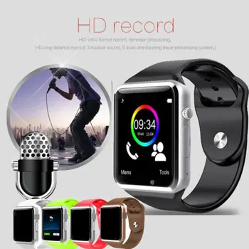 

Bluetooth Smartwatch TF SIM Camera Men Fitness Tracker Sports Monitor Passometer Women Wristband Watch for Android IOS iPhone
