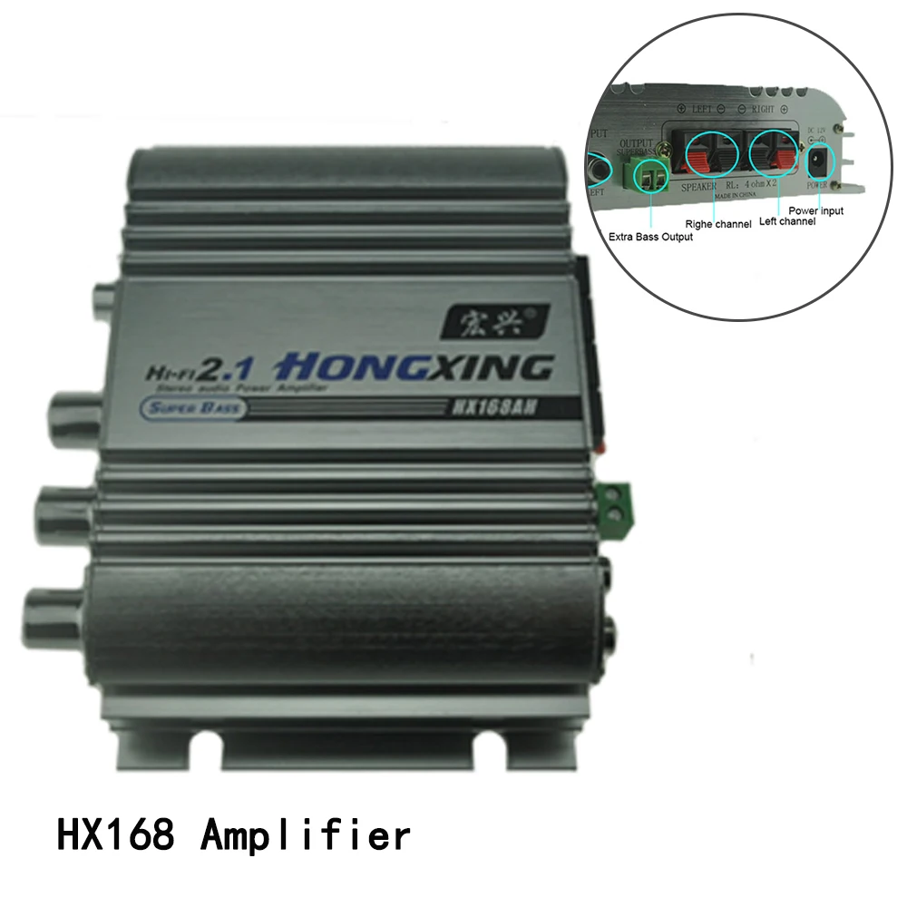 

12V Low Distortion Hi-Fi Mini for MP3 DVD CD FM Player Auto Stereo Power Amplifier Sound Model Audio Music