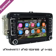 FUNROVER Android Car dvd player gps navigation for skoda VW volkswagen golf passat EOS jetta polo RNS 510 navi radio multimedia