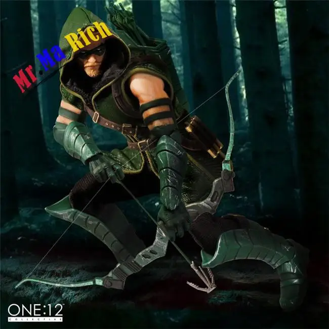 Mezco Dc Comics Green Arrow Uno: 12 Collettiva Figure Giocattoli 16 Cm