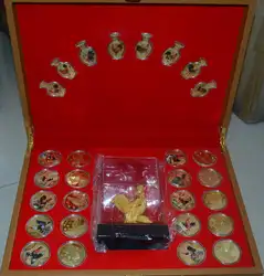 Коллекция китайского правительства-выпущен год (2017) цвет золотой монеты, год петуха, Золотой петух украшения, бесплатная доставка