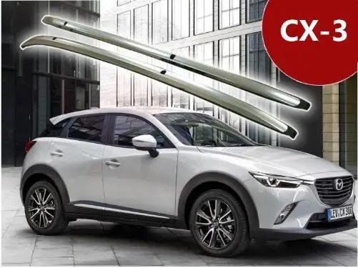 عالية الجودة سيارة من سبيكة الألومنيوم أرفف لسقف السيارة الأمتعة يناسب لمازدا CX-3 CX3 2016 2017 2018 بواسطة EMS
