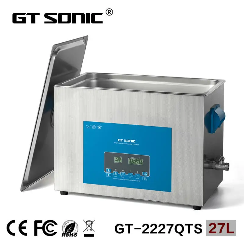 GT SONIC ultrasonic bath cleaner 27L для химической промышленности и использования с двумя