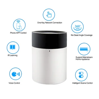 

IR Smart Remote Controller work with Alexa Google Assistant 2.4G WiFi Smart Home Automation For Air cinditioner TV Light Plug