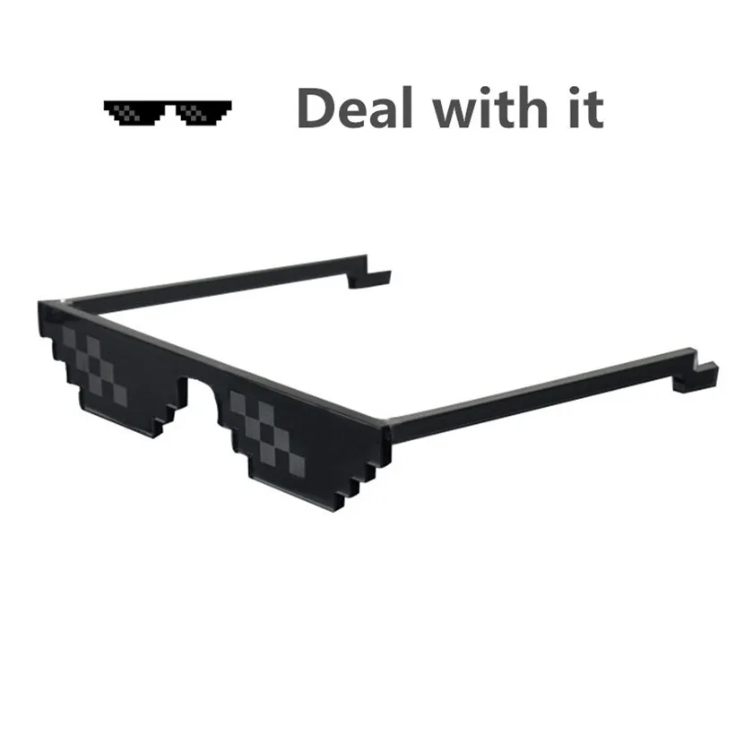 Deal With It thug life Glasses 8 bits of attitude font b sunglasses b font eyewear