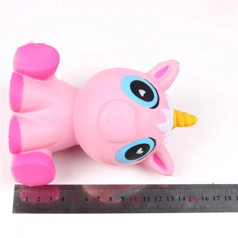 2018 New Pink Unicorn Slow Rising Squishies Toys Kawaii Jumbo Unicorn Rainbow Horse Squishy Stress Relief Squeeze Toy  (3)