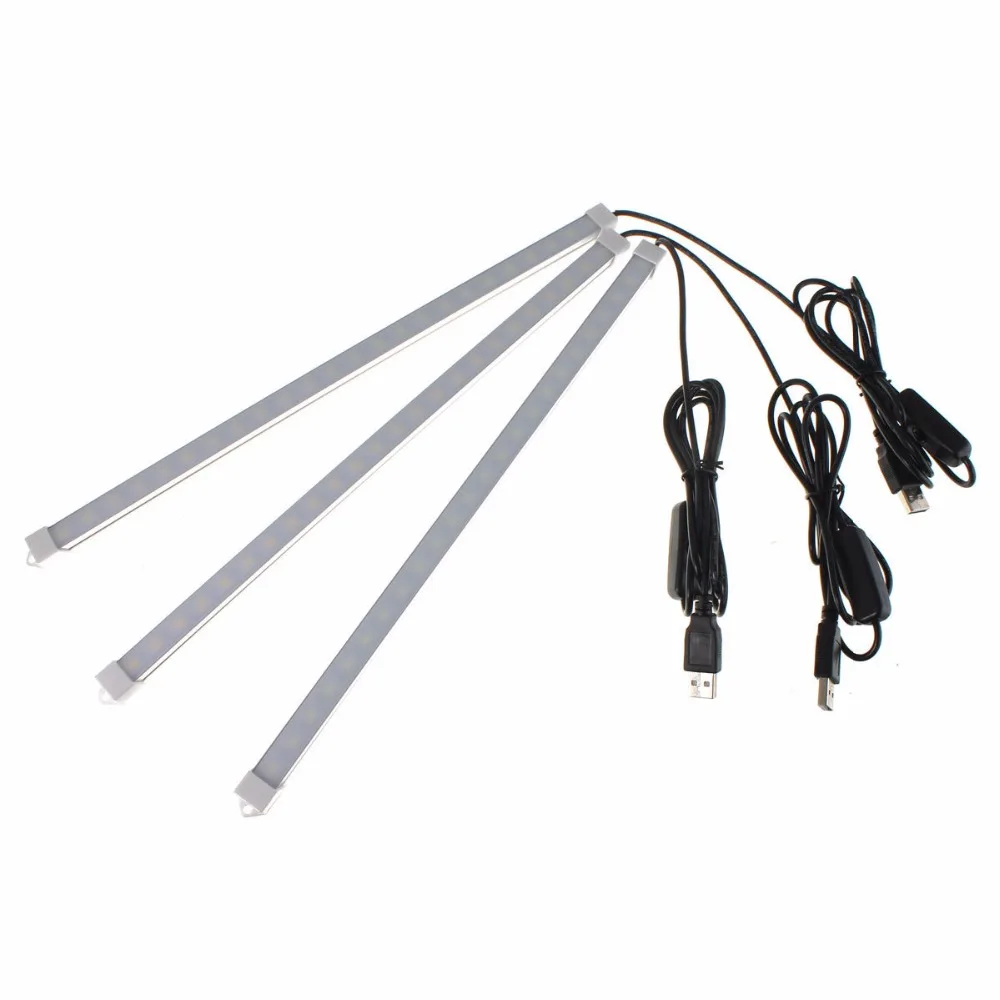 USB 5V 350 mm*10 mm led light bar is white and warm white color