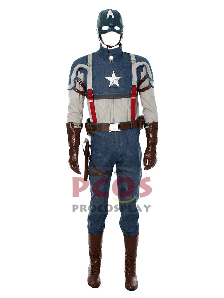 Captain America The First Avenger Steven Rogers Boots Cosplay Shoes Accessories 