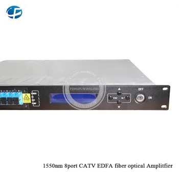 

original new high power 1U/80W 1550nm 8 Port 21 dBm CATV EDFA optical fiber Amplifier,with WDM Optical Amplifier