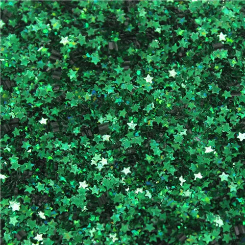 Новая Горячая 20 г 3 мм белая звезда форма блёстки ПВХ свободные пайетки для дизайна ногтей маникюр Швейные Свадебные Конфетти украшения - Цвет: laser green