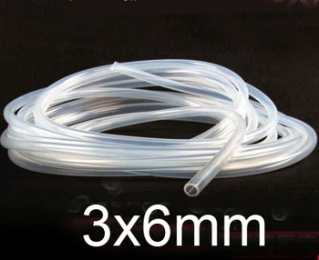 

3mm ID 6mm OD 3x6mm Transparent Food Grade FDA Silicone Rubber clear Flexible Tube / Hose / Pipe / tubing