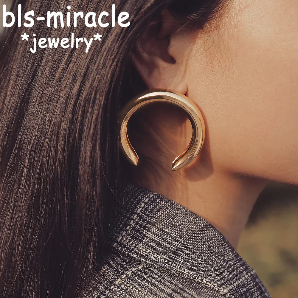 Bls miracle панк Большая Луна геометрические серьги капли для женщин 2018 Винтажные