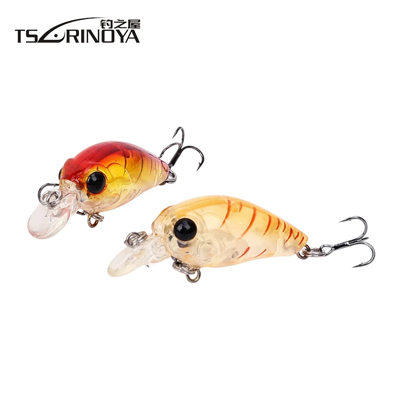 

TSURINOYA DW24 Hard Plastic Fishing Lure Mini Crank 35mm 3.5g Fishing Artificial Bait Fish Lure Crank bait