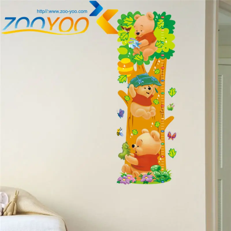 Animals zoo cartoon Winnie Pooh HOME bedroom decals wall stickers for kids rooms wall decals nursery party supply gifts poster