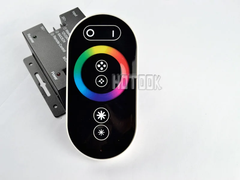 DC 12-24 В ШИМ Беспроводной RGB LED контроллер с Touch удаленного Диммер 18 режимов для RGB Светодиодные полосы 5050 3528 18a 216 Вт Бесплатная доставка