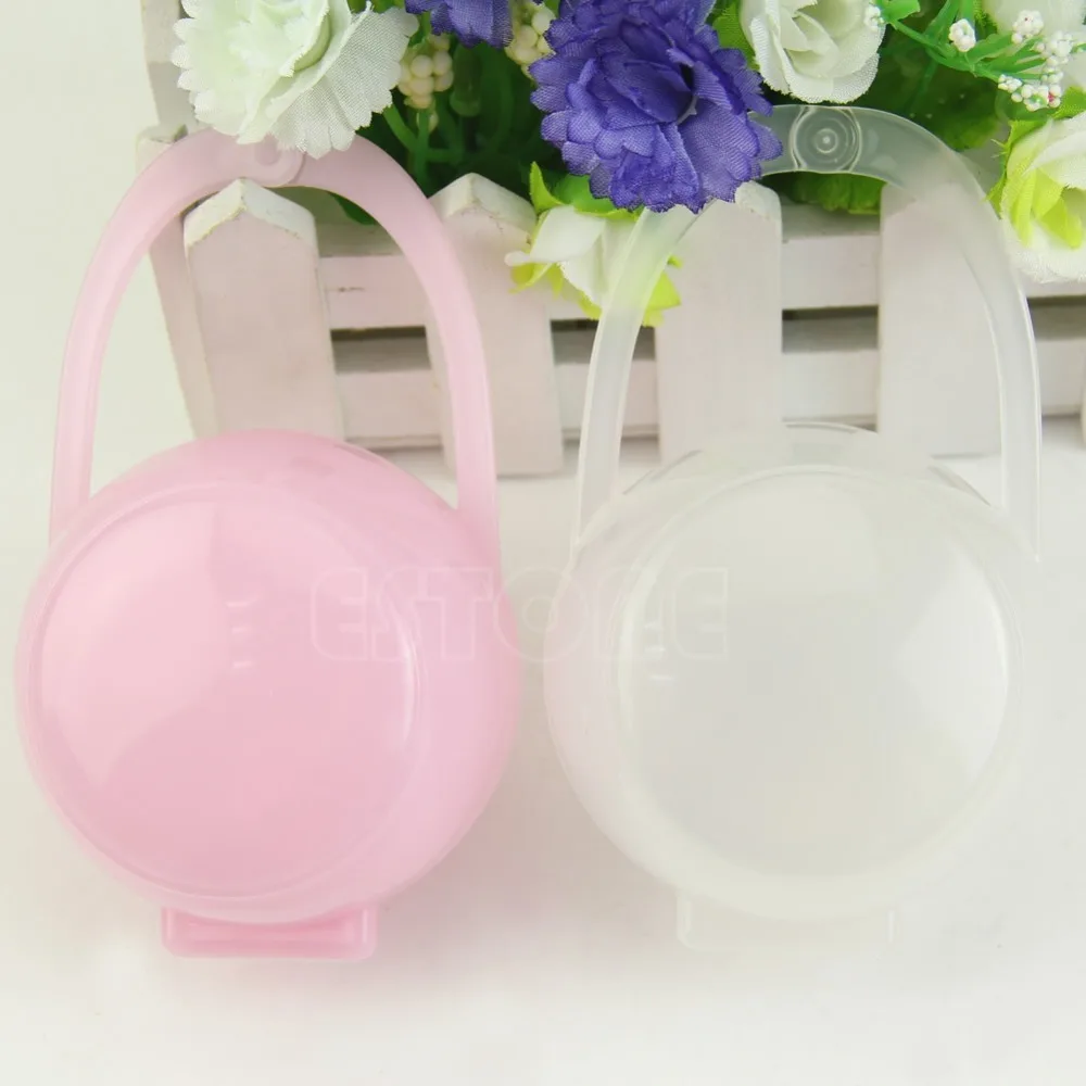 

New Portable Baby Boy Girl Infant Pacifier Nipple Cradle Case Holder Box Unisex