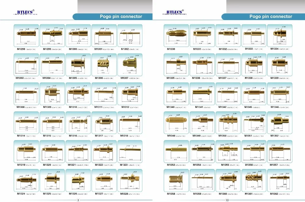 10 шт. пружинный контактный разъем Pogo диаметр 2,0 мм x 7,0 мм Высота SMT/SMD PCB латунная золотая пластина 1u 50 г пробник