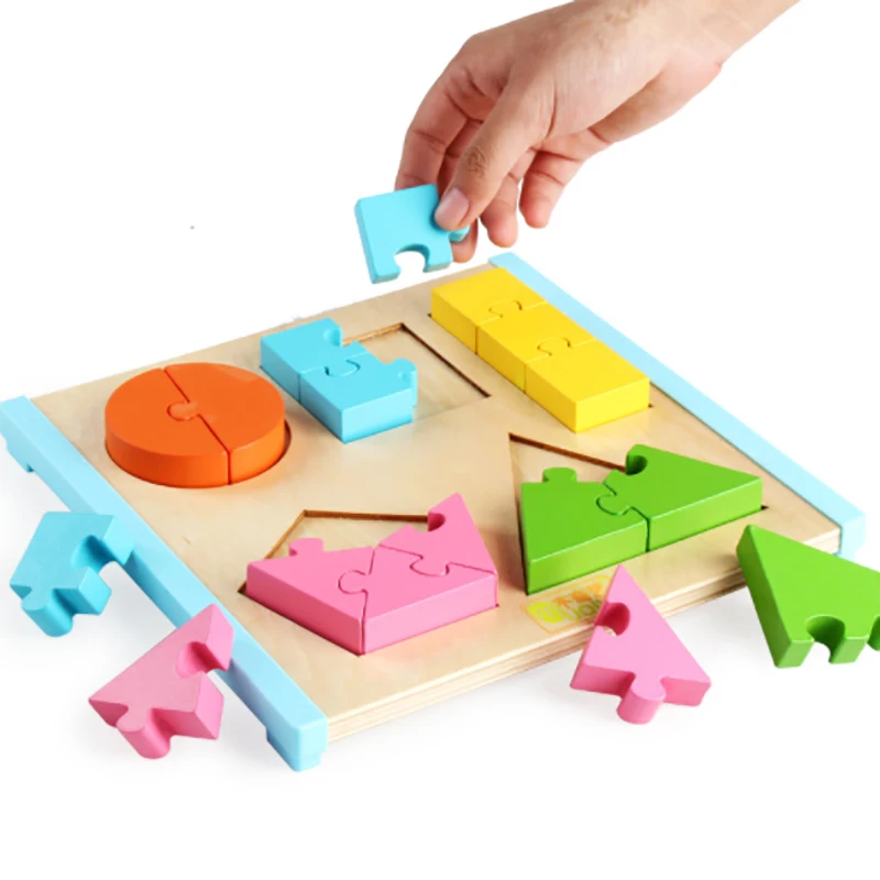  Preschool Board Games Wooden Shape Stitching Learning Board Montessori Early Education Teaching Aid - 32978167389