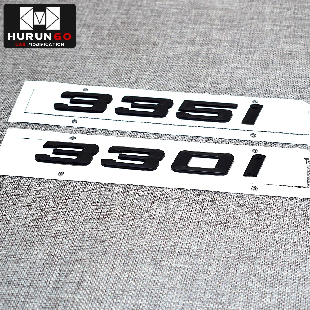 Matte Black Trunk Emblem Badge Letters for BMW E90 F30 F31 F34 3-Series 320d 320